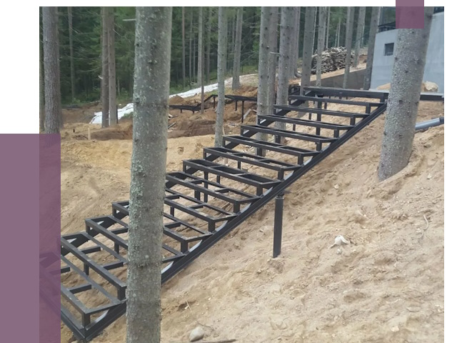 Монтаж металлических лестниц в Черняховске от 13886 руб. 