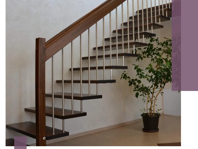 Лестницы на больцах под ключ в Черняховске – изготовление и монтаж