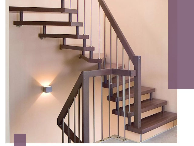 Изготовление лестниц на больцах в Черняховске под ключ