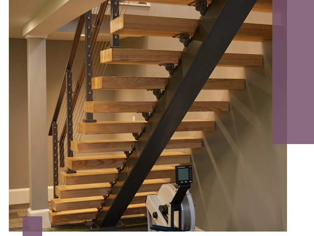 Лестницы на монокосоурах под ключ в Черняховске - изготовление и монтаж