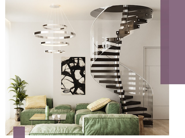 Лестницы для двухуровневой квартиры в Черняховске — изготовление и монтаж