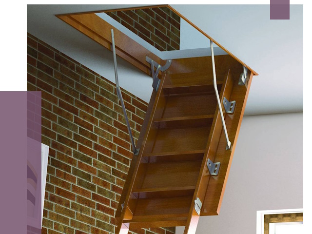 Установка чердачной лестницы в Черняховске от 8017 руб. | ПРОЛЁТ-Чрх