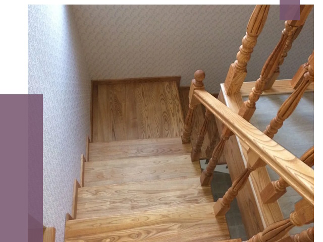 Сосновые лестницы в Черняховске под ключ от 8279 руб.  | ПРОЛЁТ-Чрх