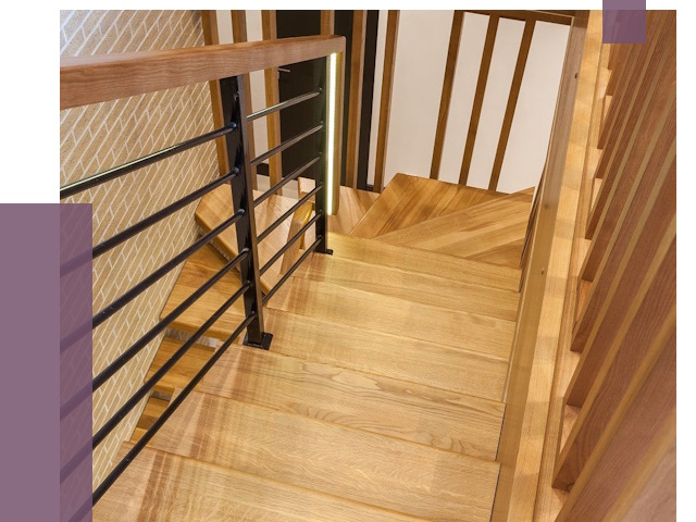 Лестницы из ясеня в Черняховске под ключ от 10270 руб. 