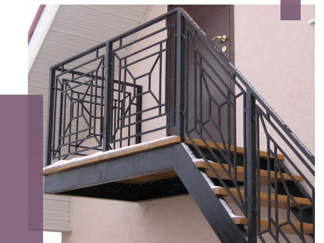 Металлические перила в Черняховске от 4402 руб.  | ПРОЛЁТ-Чрх