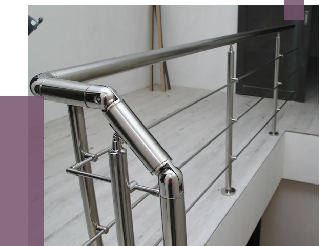 Перила из нержавеющей стали в Черняховске от 9222 руб. под ключ | ПРОЛЁТ-Чрх