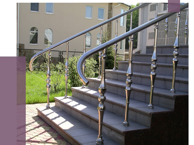 Перила для крыльца в Черняховске от 11004 руб. — монтаж ПРОЛЁТ-Чрх