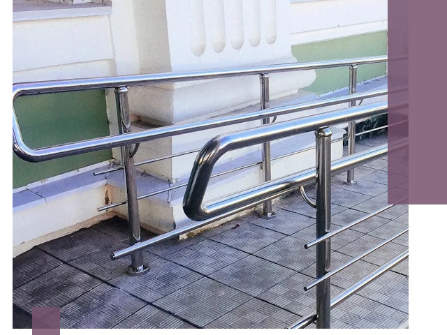 Ограждения пандусов из металла и нержавейки в Черняховске