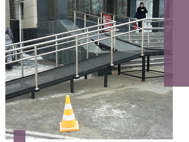 Стационарные пандусы под ключ в Черняховске — изготовление и монтаж