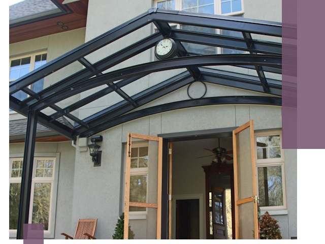 Изготовление и монтаж навесов и козырьков в Черняховске