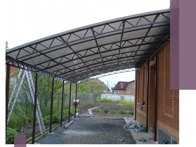 Профессиональный монтаж навесов под ключ в Черняховске