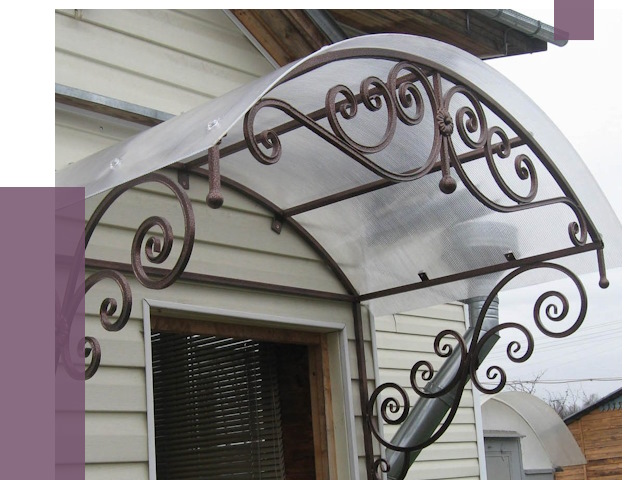 Изготовление козырьков в Черняховске от 7546 руб. — заказать | ПРОЛЁТ-Чрх