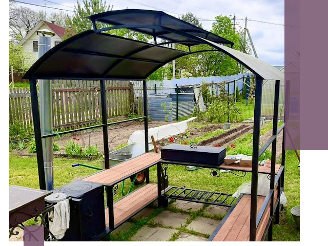 Навесы для барбекю в Черняховске: изготовление, монтаж и демонтаж