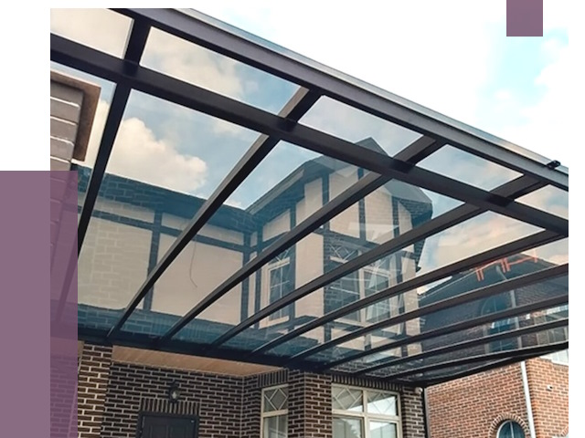 Навесы из поликарбоната в Черняховске от 8824 руб. под ключ — ПРОЛЁТ-Чрх