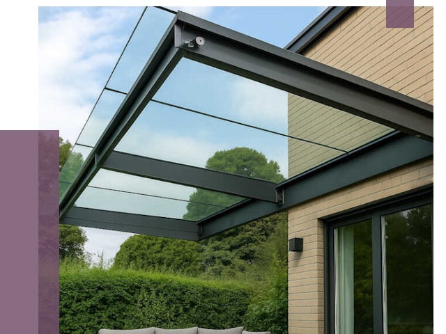 Стеклянные навесы и козырьки в Черняховске от 12576 руб.