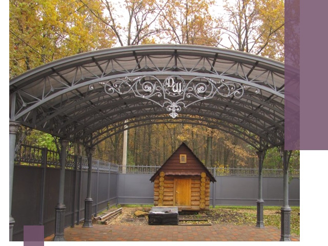 Кованые навесы премиум-класса под заказ в Черняховске