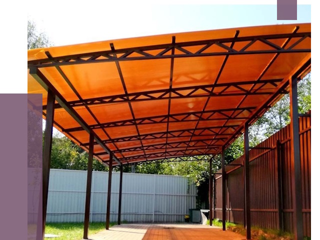 Односкатные навесы под ключ в Черняховске от 13467 руб. 