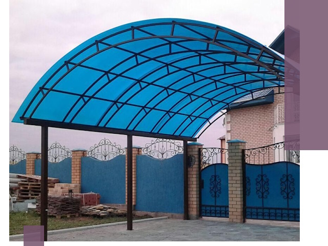 Арочные навесы под ключ в Черняховске — изготовление и монтаж