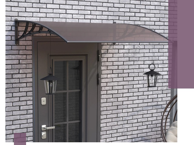 Недорогие козырьки и навесы под ключ в Черняховске