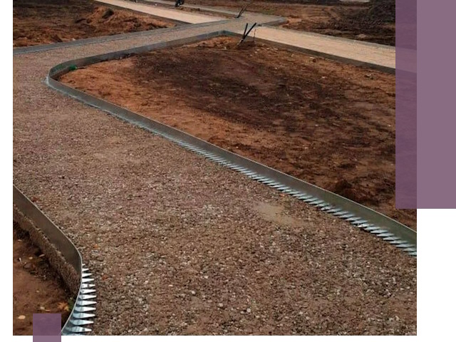 Металлические бордюры под ключ в Черняховске — изготовление и монтаж