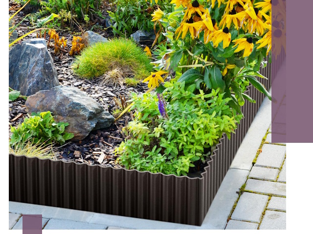 Металлические бордюры для клумб в Черняховске — производство и монтаж