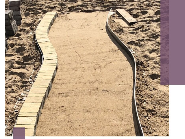 Металлические бордюры для тротуаров в Черняховске — прочные и долговечные